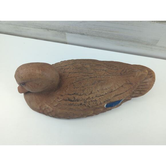 Carry Lite Hen Mallard Paper Mache Decoy Brown‎ Blue Duck Decoy - Picture 2 of 12